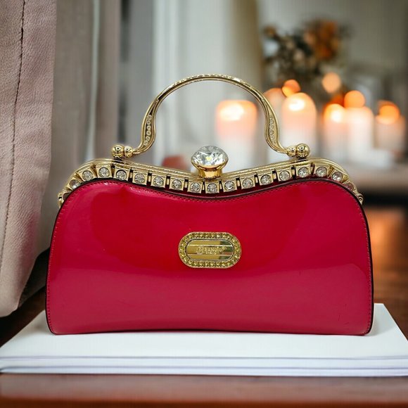Brangio Italy Handbags - NWT Brangio Italy Starry Embrace Metallic Clutch/Crossbody - Rose